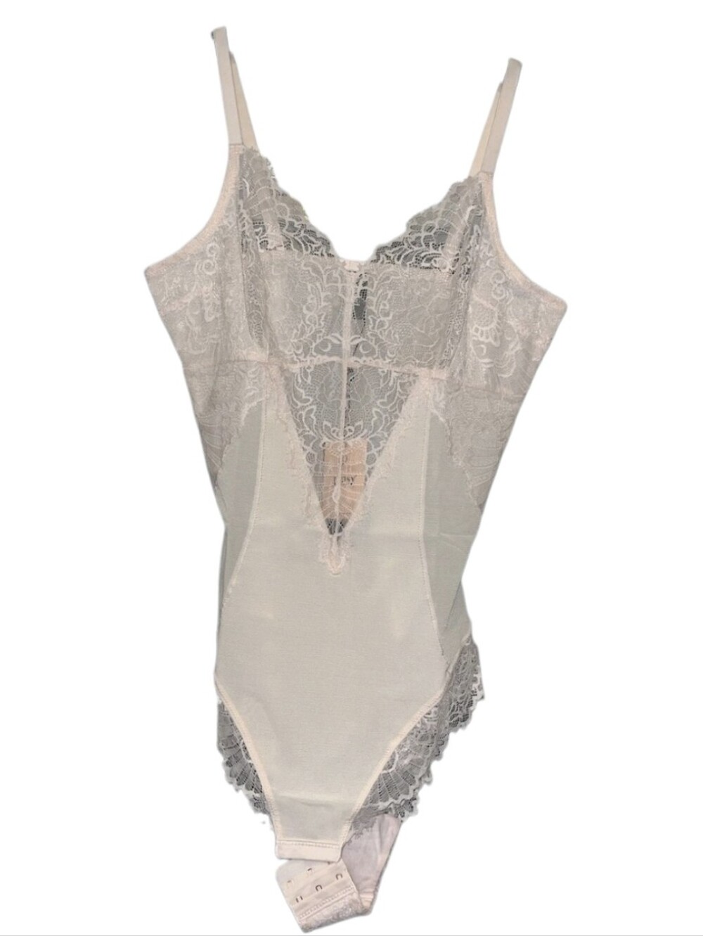 Pinsy Whisper Pink Smoothing Lace Shapewear Bodysuit